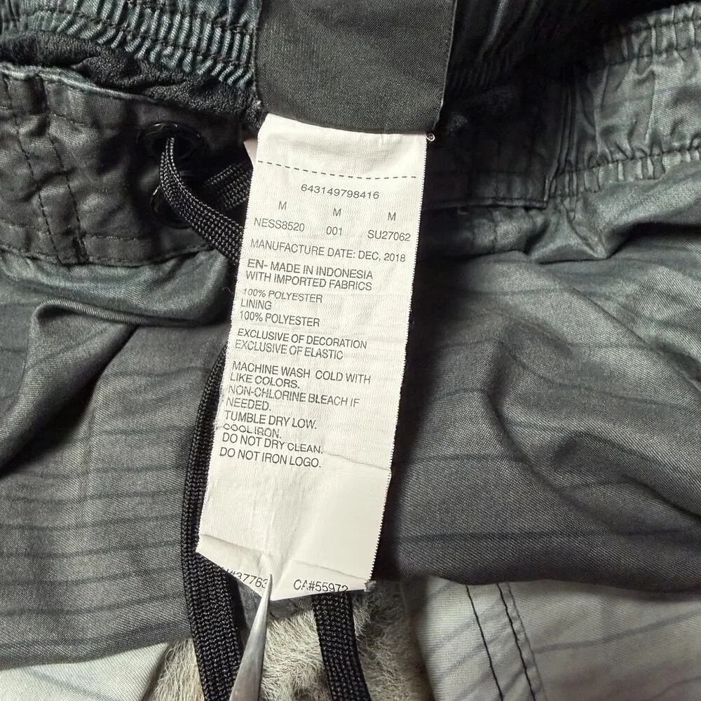Men's NIKE Ombre Grey Gray Logo Athletic Shorts Swim Trunks Size Medium